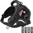 Military green tactical dog vest harness with adjustable straps