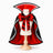 Red knight style Halloween cape with lace for dogs, photo 4