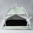 Pink enclosed cat tent bed with soft lining, view 5