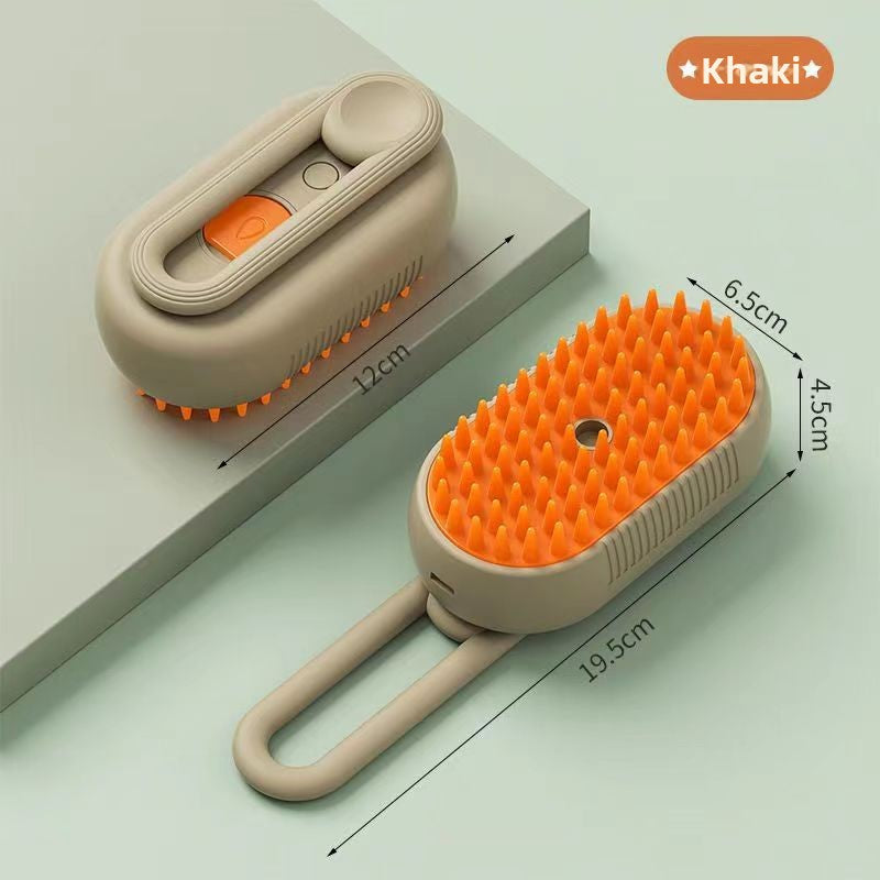 Electric Pet Comb in Whale or Avocado Design, Spray Grooming Brush