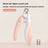 Pastel LED Nail Clippers for Cats and Dogs, Stainless Steel