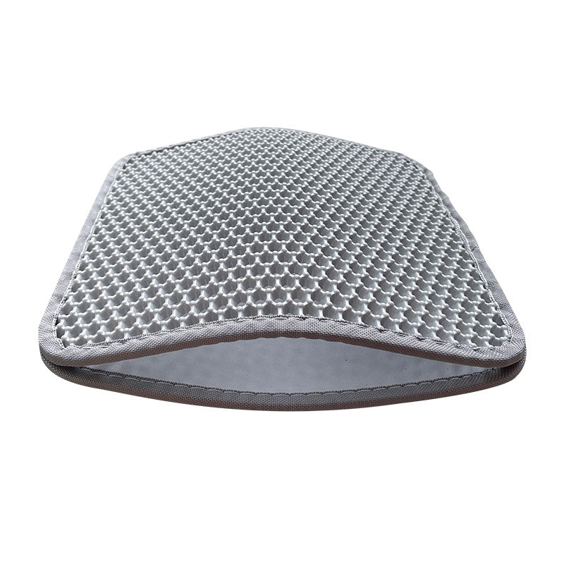 Washable EVA Cat Litter Mat, Double Layer with Non-Slip Base