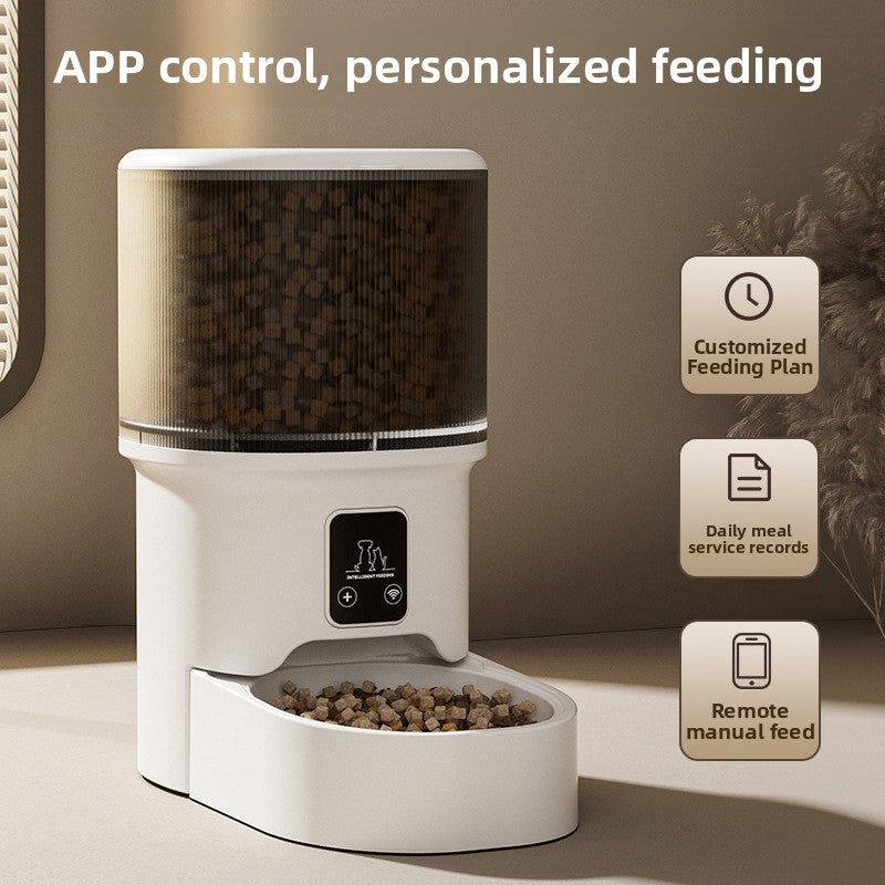 Smart 4L Automatic Pet Feeder with App Control, Camera and Battery Backup