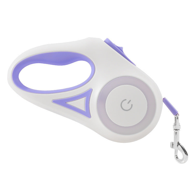 Retractable dog lead with LED light, 2 lengths available