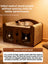 Two tier cardboard cat house with scratching board and play balls, view 2 of 14