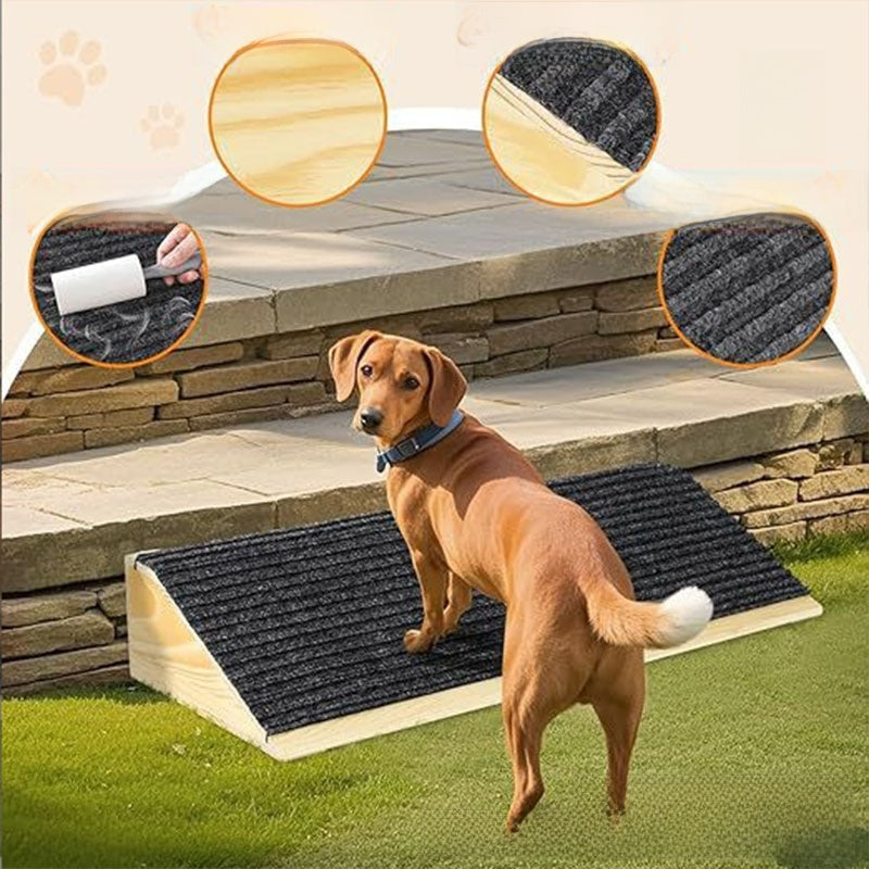 Natural solid wood pet step for beds and sofas, photo 2