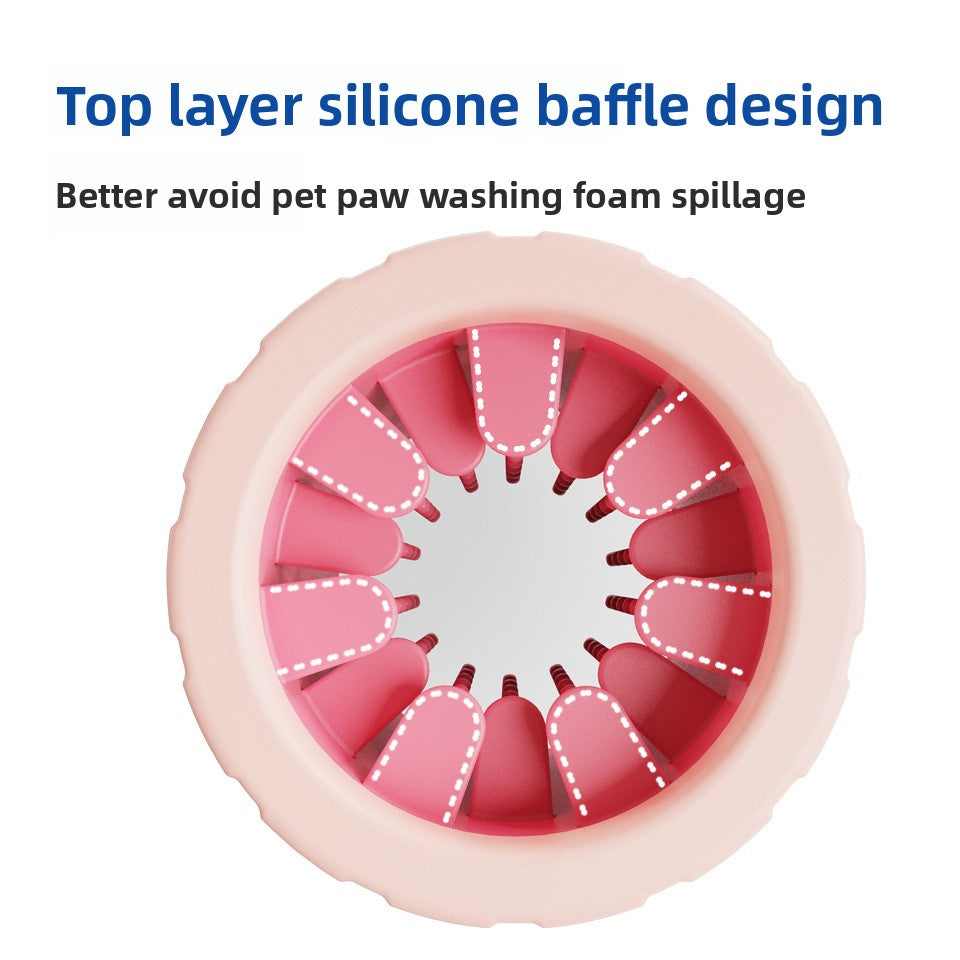 Manual Silicone Paw Cleaning Cup for Cats and Dogs, No Power Needed