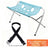 Pet grooming hammock with metal frame in Blue