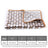 Small coral fleece pet mat in Grey with White Bears, additional product photo