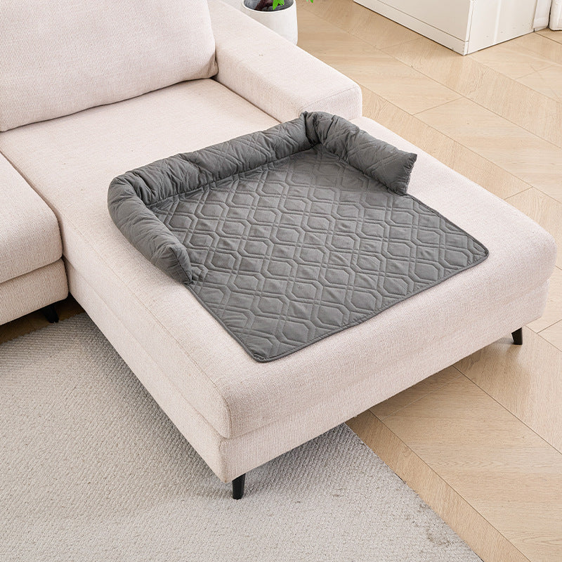 Waterproof Plush Pet Sofa Cushion with Non-Slip Bottom
