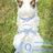 Kitten print cat harness and lead, close-up detail view
