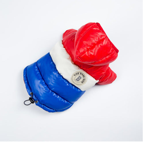 Thick cotton padded dog coats in six colours