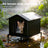 Waterproof insulated pet tent bed, close-up detail view