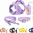 Waterproof PVC dog harness with matching lead and collar in bright colours