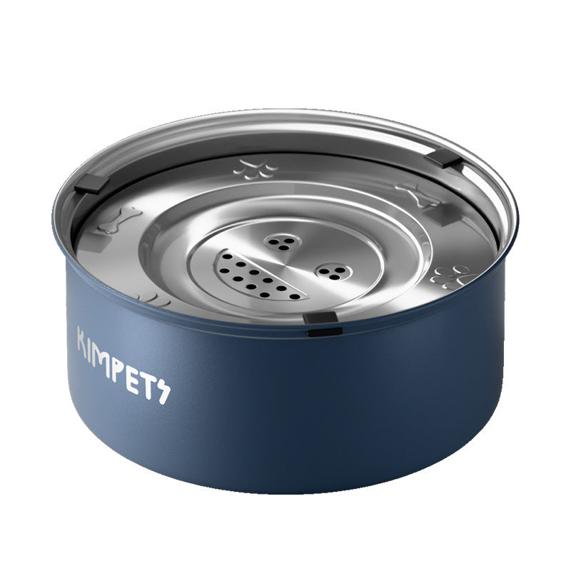 Stainless steel anti spill floating pet water bowl, 1 litre, view 2