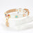 White PU cat collar with sparkly rhinestone bow, product image 2