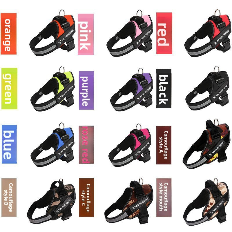 Reflective Oxford dog harness, available from Pet Royale UK