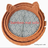 Brown rattan woven pet bed with blue cushion for cats, view 50