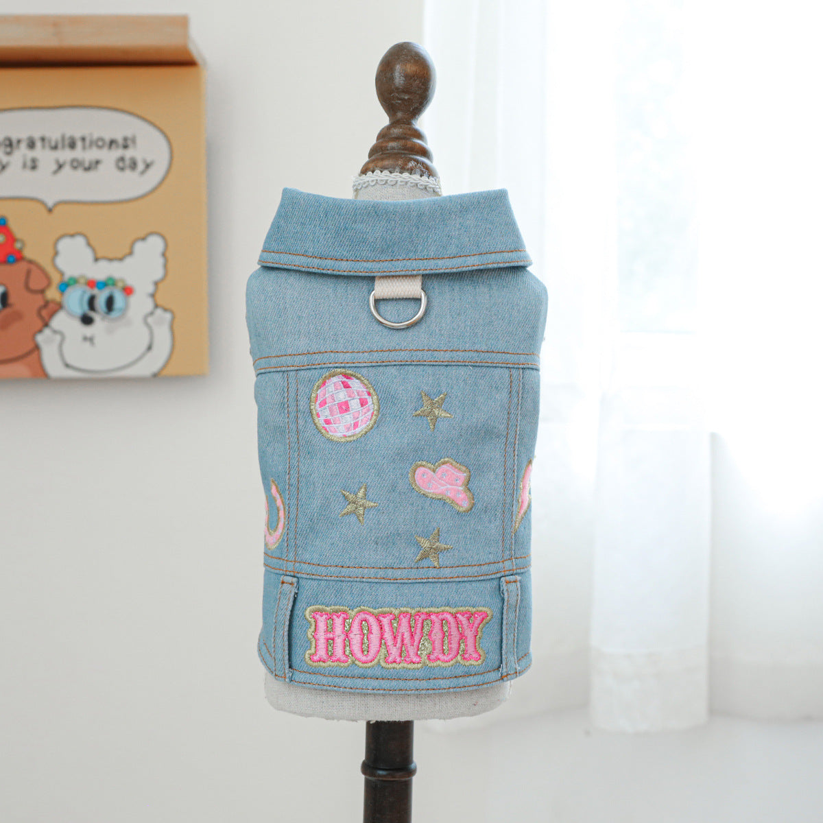 Denim jacket for small dogs and cats, available in 15 colours, image 61