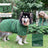 Thick microfibre dog bathrobe with full coverage in Brown, in a home setting