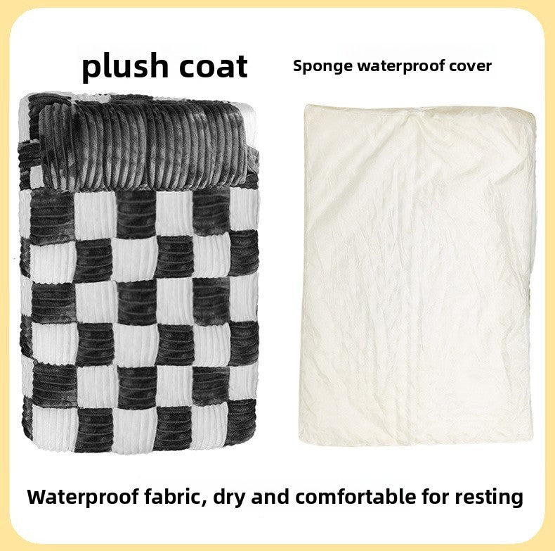 Orthopaedic Contoured Dog Bed with Washable Waterproof Cover