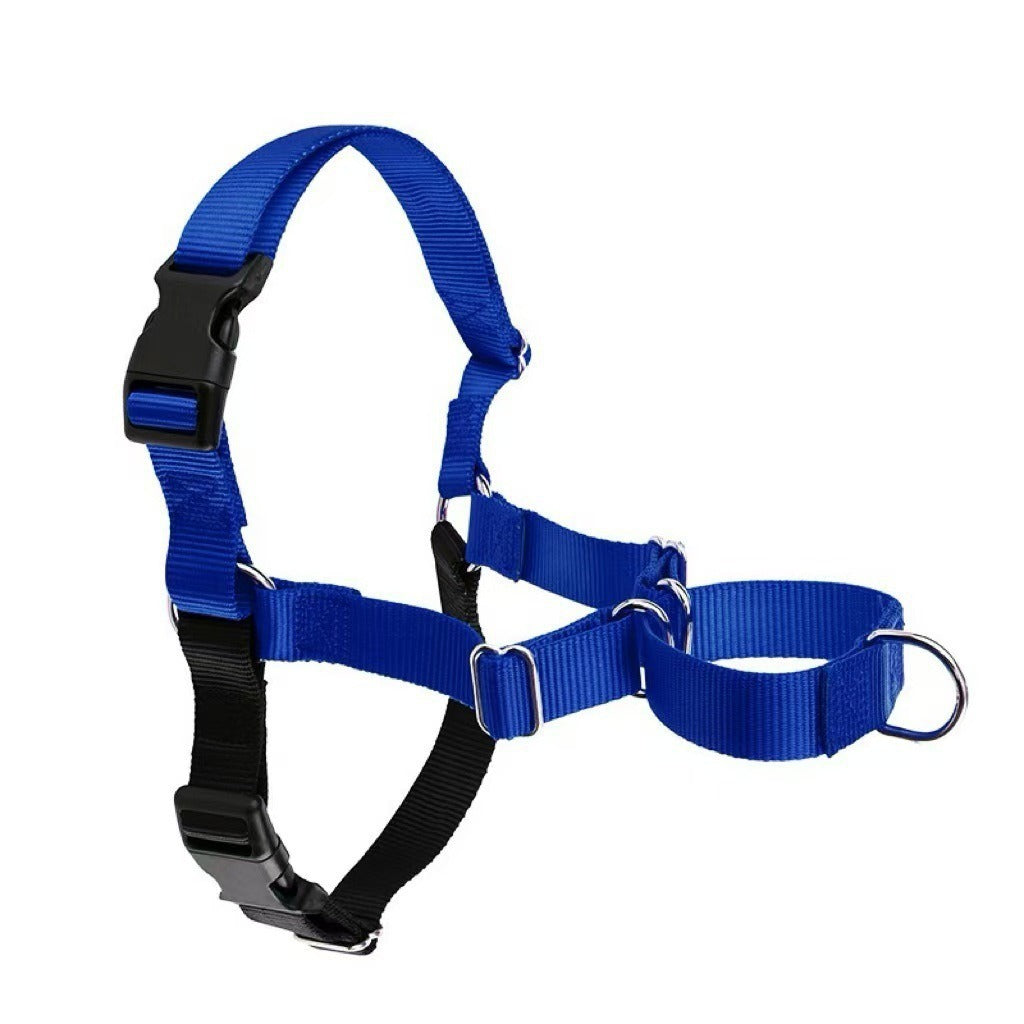 Adjustable no-pull nylon dog harness vest in bright colours in 8 colour options