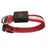 LED light up dog collar with breakaway buckle in Blue, side view