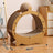 Corrugated cardboard cat scratcher rocking lounge with mat, photo 12 of 29