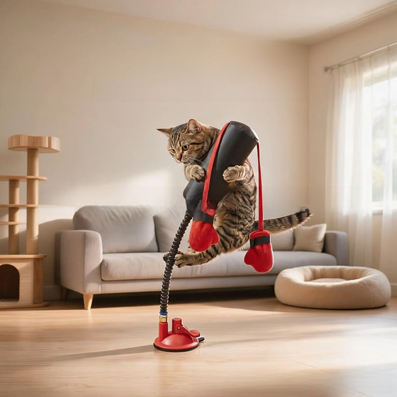 Spring cat boxing toy - view 4