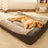Zip Cover Dog Sofa Bed, Washable Dual Layer Sleeping Pad
