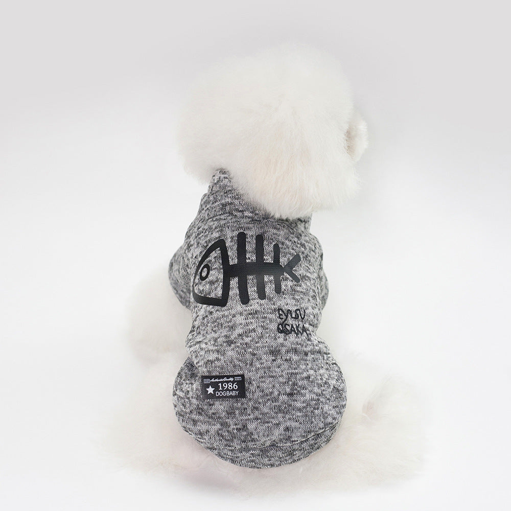 Herringbone knit cotton dog jumper, available in 2 colours, sizes Small to 2XL, image 11