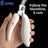 LED Pet Nail Clippers with Anti-Cut Blade and Ergonomic Grip