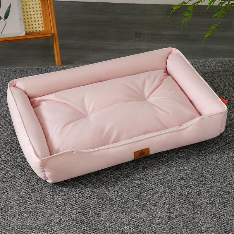 Waterproof 600D Oxford dog bed with summer mat, second detail photo