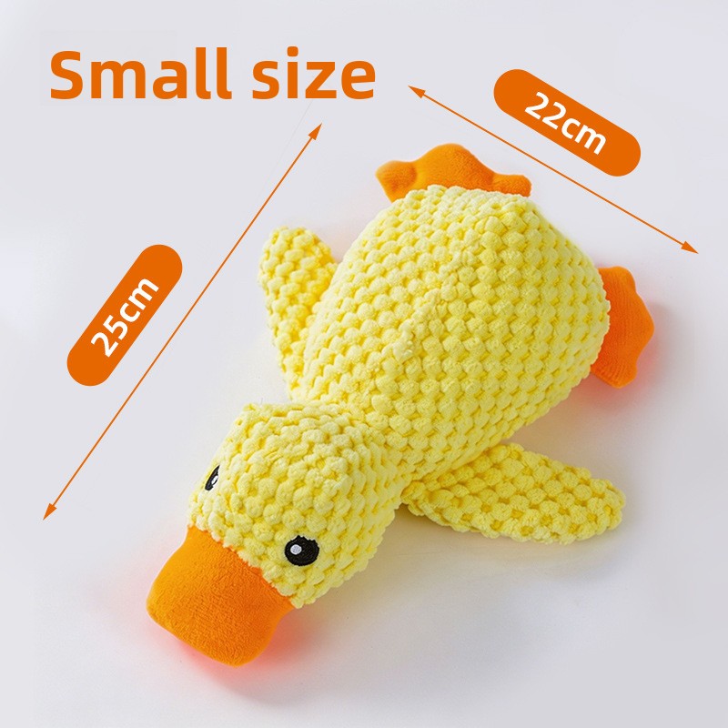 Squeaky plush animal dog toy collection with duck, goose and snake - view 4
