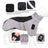 Reflective padded dog gilets in four grey colourways