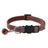 Reflective breakaway cat collar with bell in lake blue, view 5
