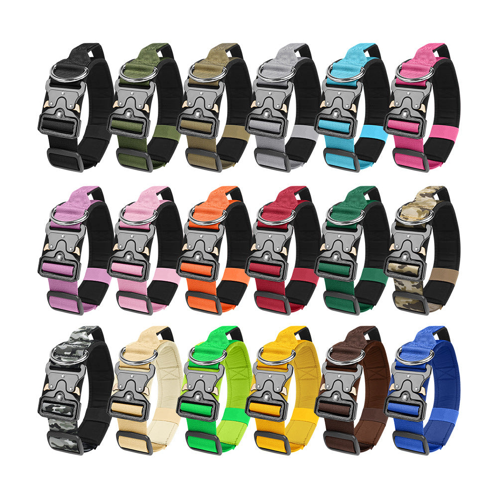Tactical polyester dog collar with grip handle, product image 3