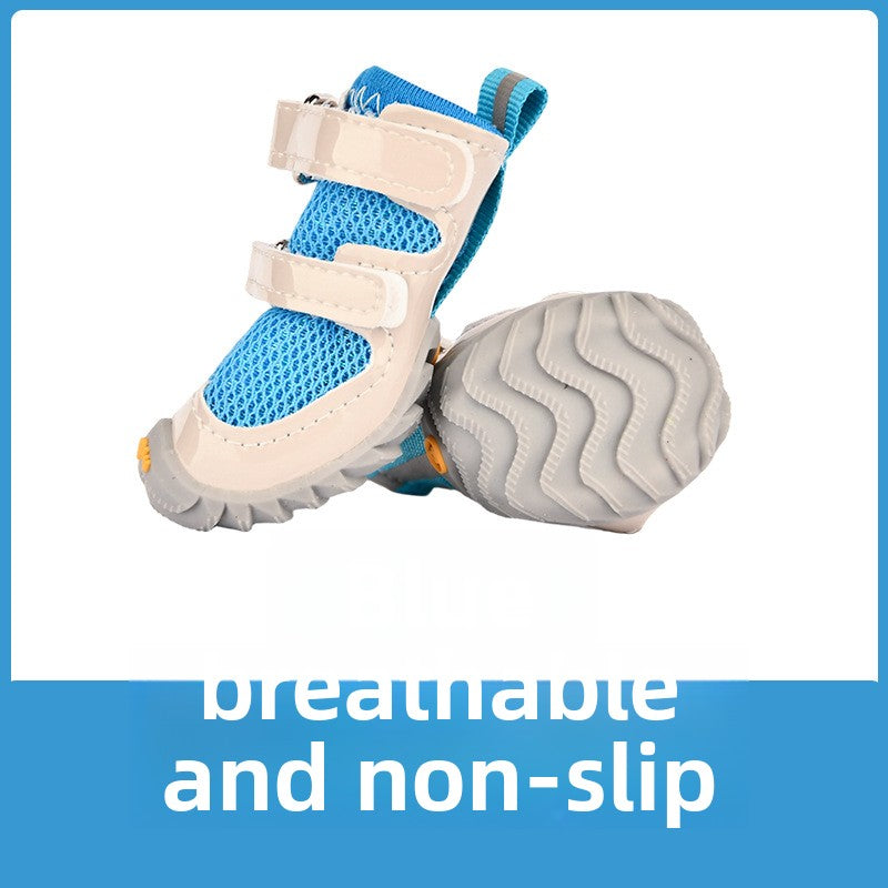 Breathable mesh dog shoes with double straps, available in 9 colours, image 27