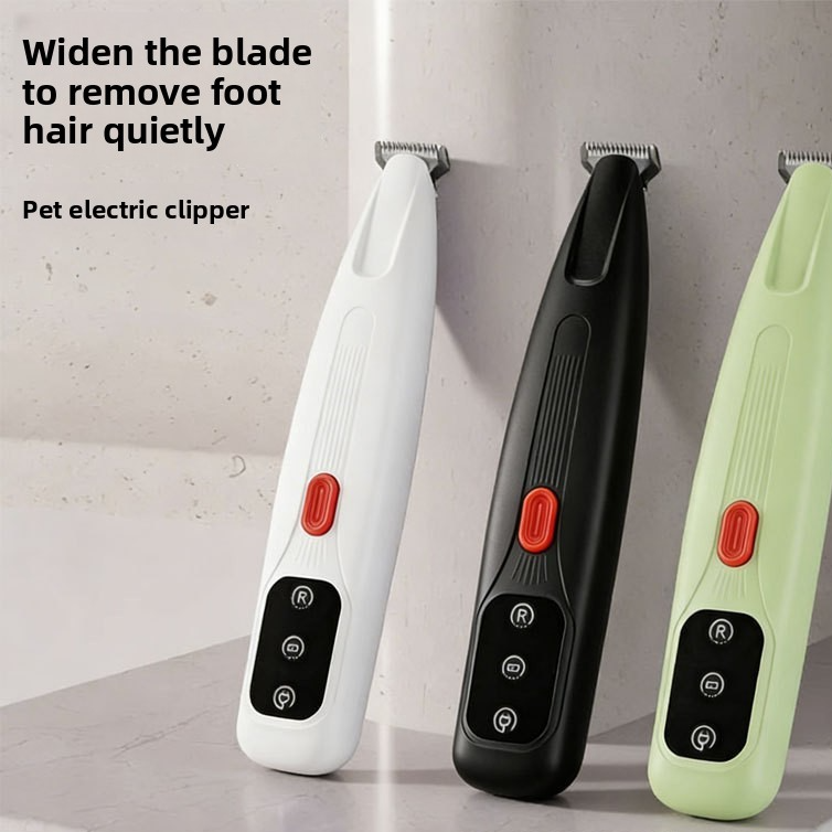 Quiet Cordless Pet Trimmer with Rounded Blade Tips for Cats and Dogs