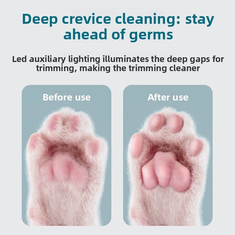 Quiet Electric Paw Hair Trimmer for Dogs and Cats, Rechargeable