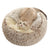 Thick plush cat sleeping bed in two-tone velvet, photo 5 of 29