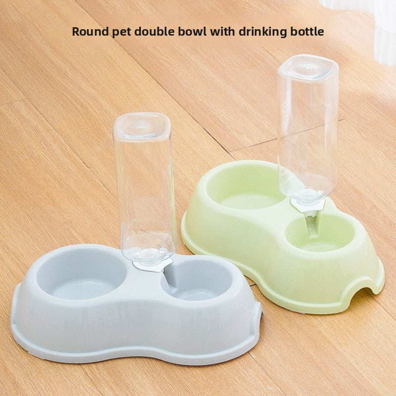 Automatic Pet Food and Water Bowl Set