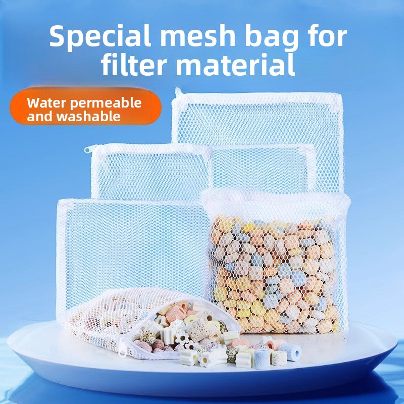Aquarium filter media mesh bags with zip, photo 1 of 9