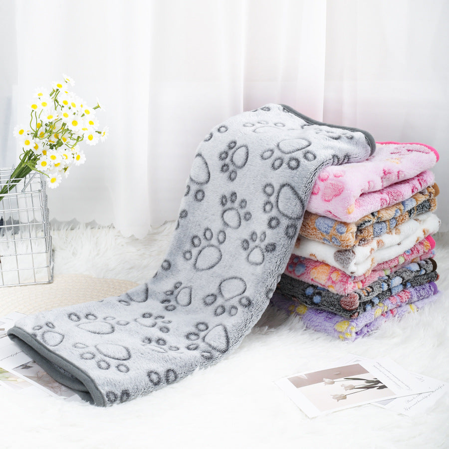 Coral fleece pet blanket with print, detail photo 4