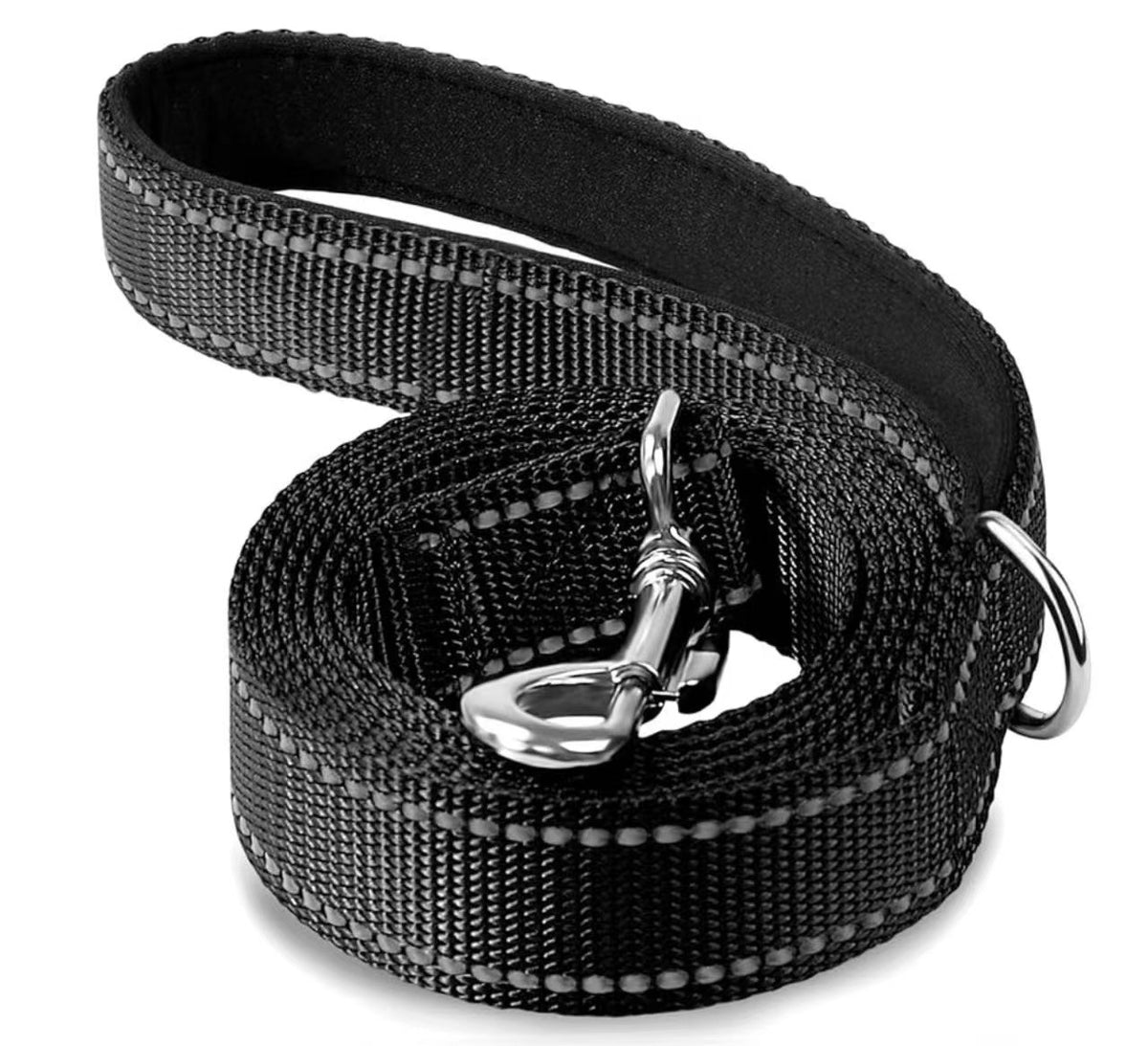 Double-sided reflective nylon dog lead, ideal for everyday use