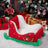 Red Christmas pet bed sofa for dogs and cats, view 2