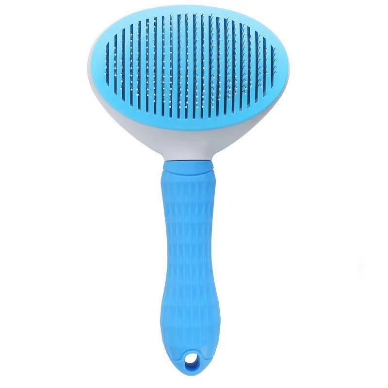 Self-Cleaning Soft Pin Slicker Brush for Detangling Dogs and Cats
