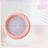 Glazed ceramic pet food plate with bear design in blue and pink, view 19