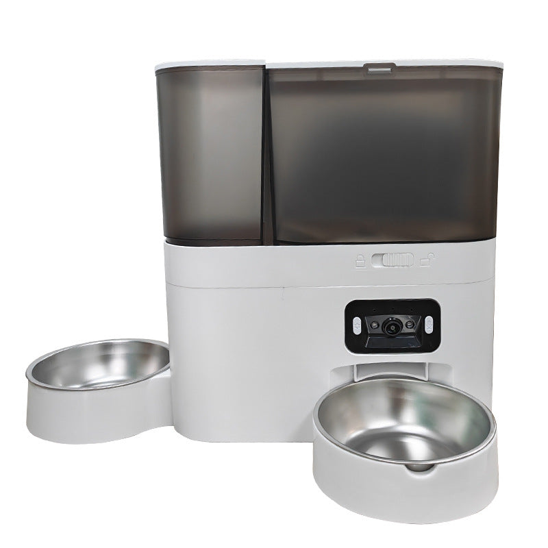 Smart 8L Pet Feeder and Water Dispenser with Camera and App Control for Cats and Dogs