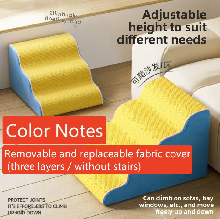 Three-step pet stairs for small dogs and cats, second detail photo